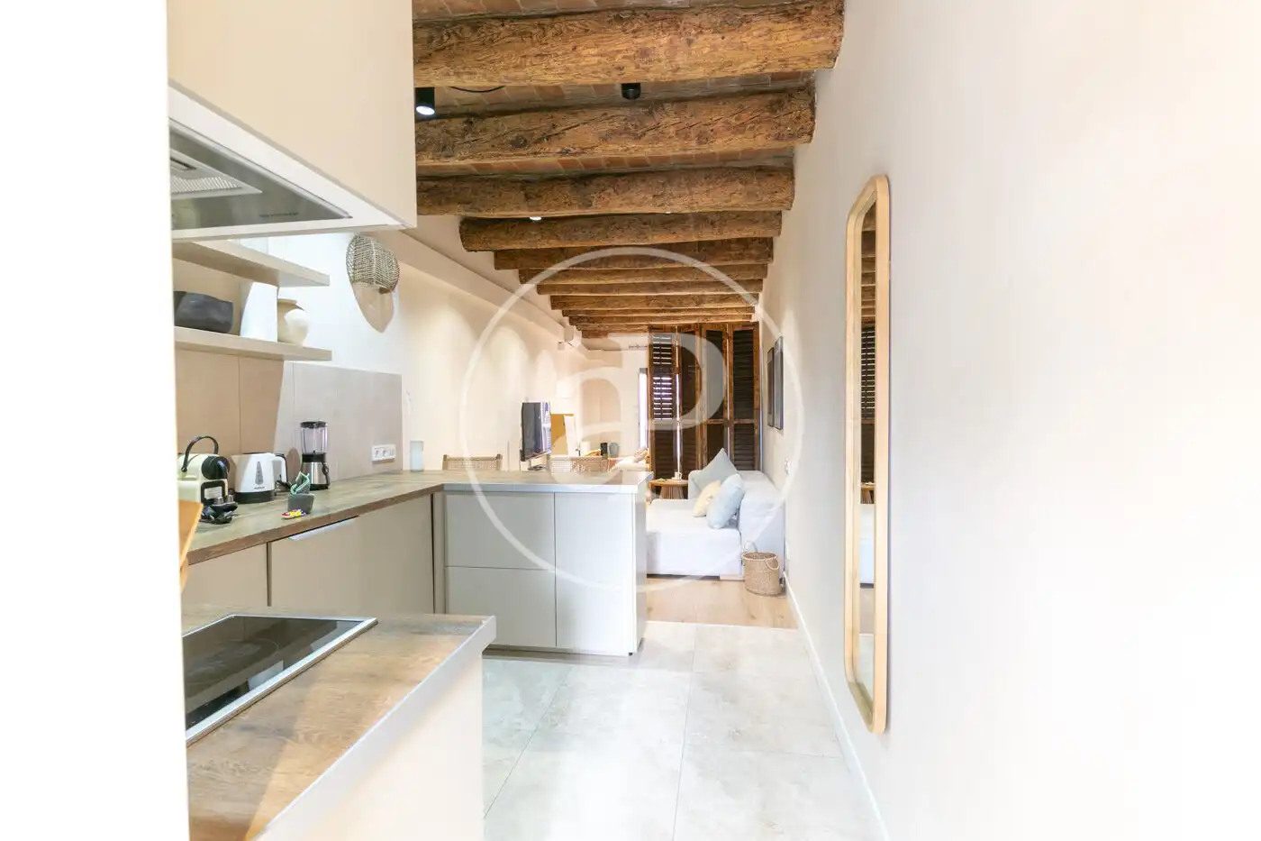 Küche von Wohnung zum Verkauf in Barcelona mit Klimaanlage, Heizung und Möbliert