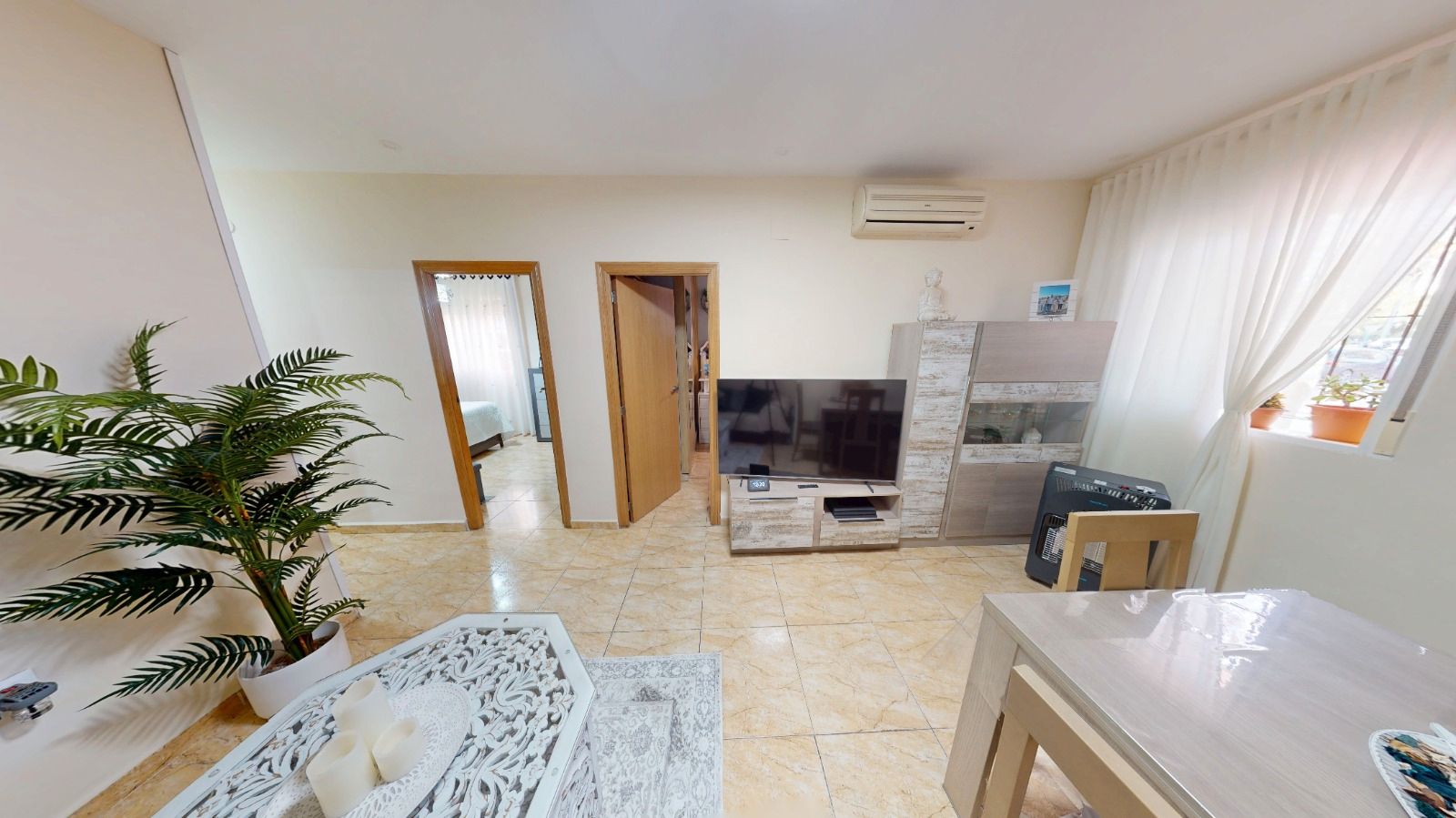 Living room of Flat for sale in Alicante / Alacant  with Air Conditioner and Furnished