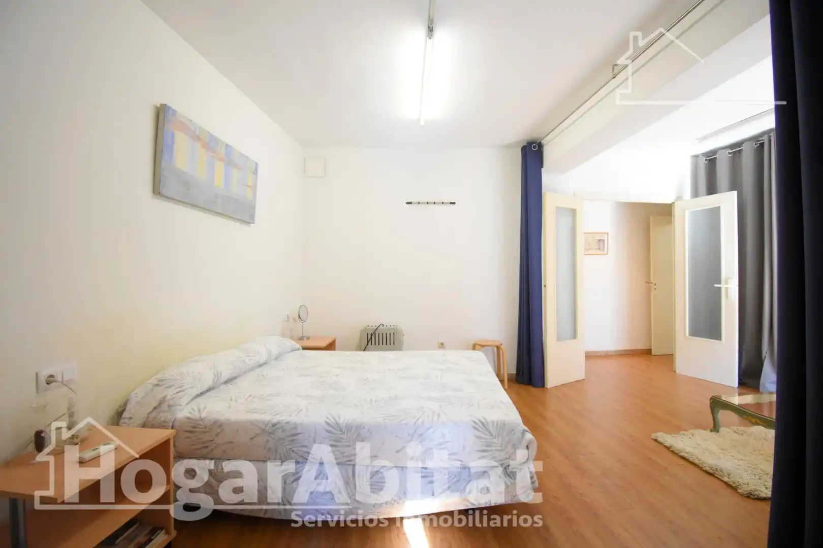Schlafzimmer von Wohnung zum Verkauf in Oliva mit Klimaanlage, Heizung und Parkett