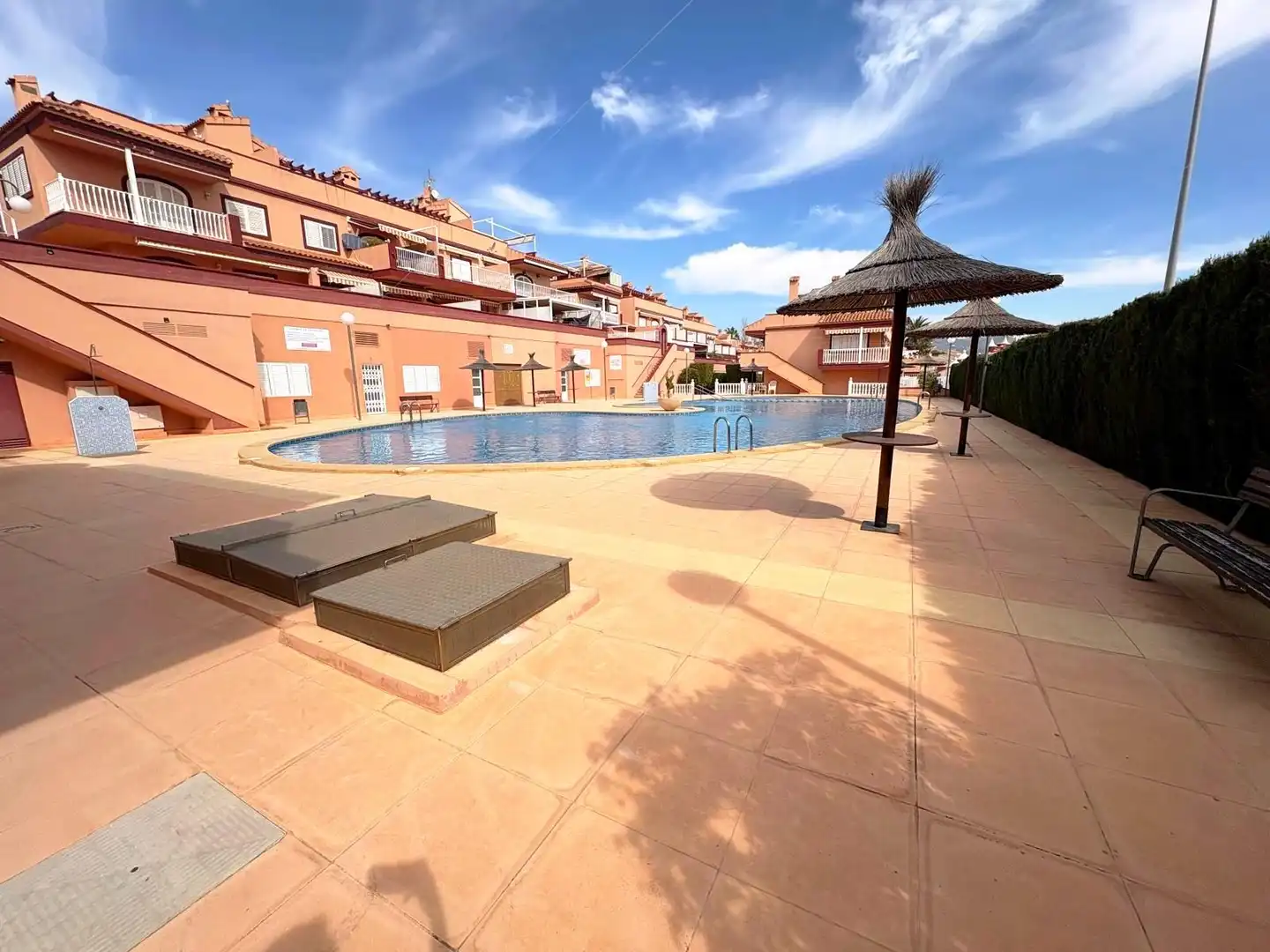 Exterior view of Ground floor for sale in Mazarrón  with Furnished and Community pool