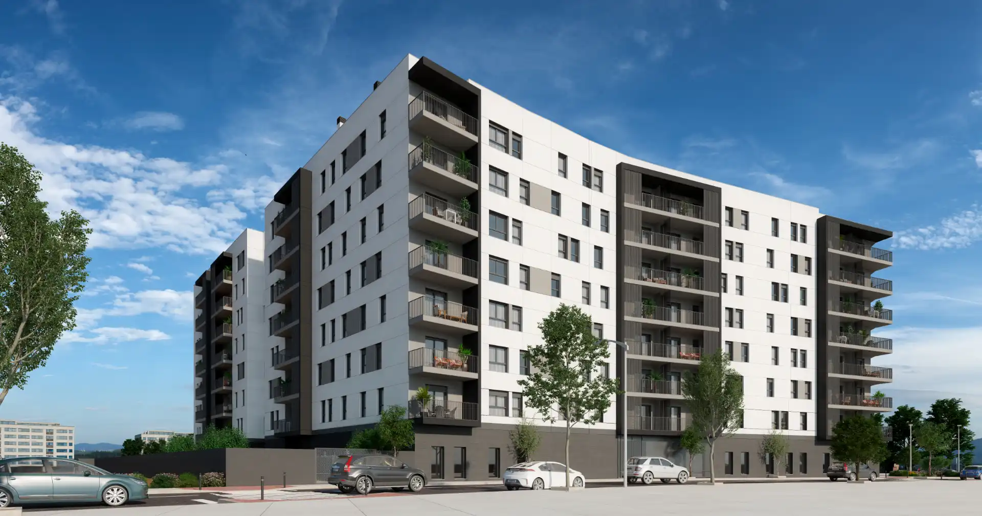 Vista exterior de Piso en venta en Sevilla con Terraza, Trastero y Piscina comunitaria