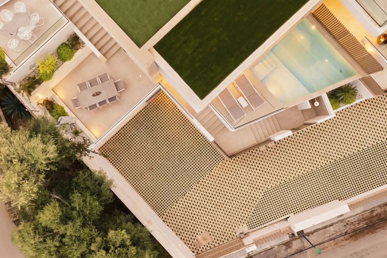 Terrasse von Einfamilien-Reihenhaus zum Verkauf in Capdepera mit Klimaanlage, Terrasse und Möbliert