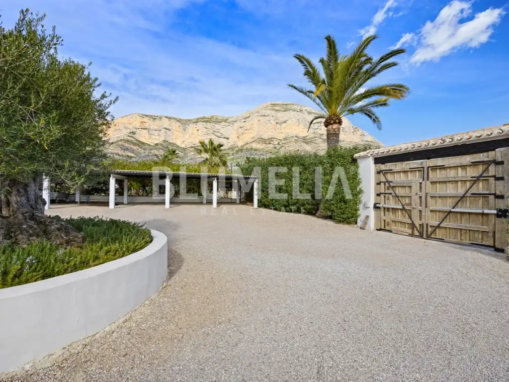 Vista exterior de Casa o chalet en venta en Jávea / Xàbia con Aire acondicionado, Jardín privado y Terraza