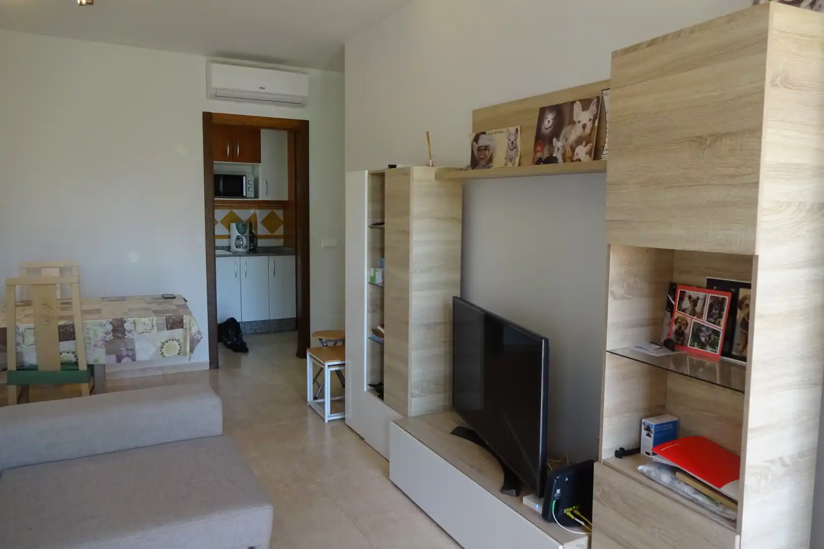 Wohnzimmer von Wohnungen zum Verkauf in Vera mit Klimaanlage, Heizung und Privatgarten