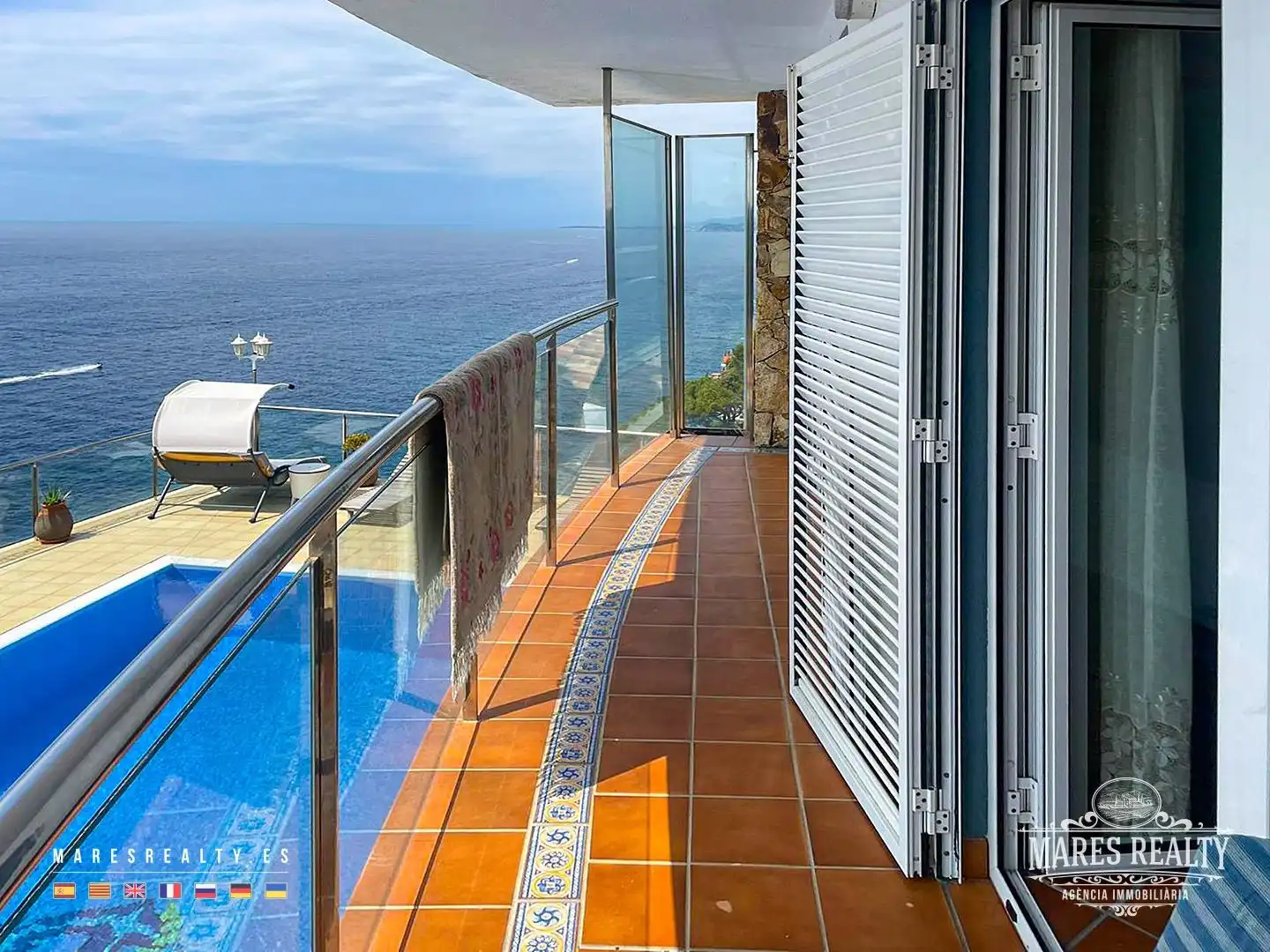 Terraza de Casa o chalet en venta en Lloret de Mar con Calefacción, Jardín privado y Piscina