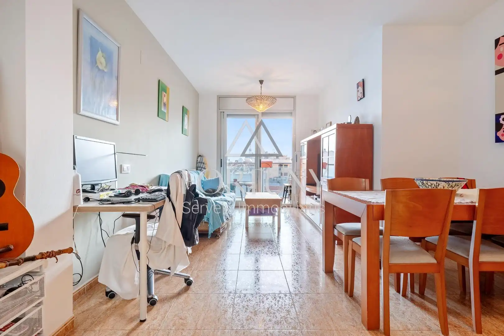Sala de estar de Piso en venta en La Pobla de Mafumet con Balcón