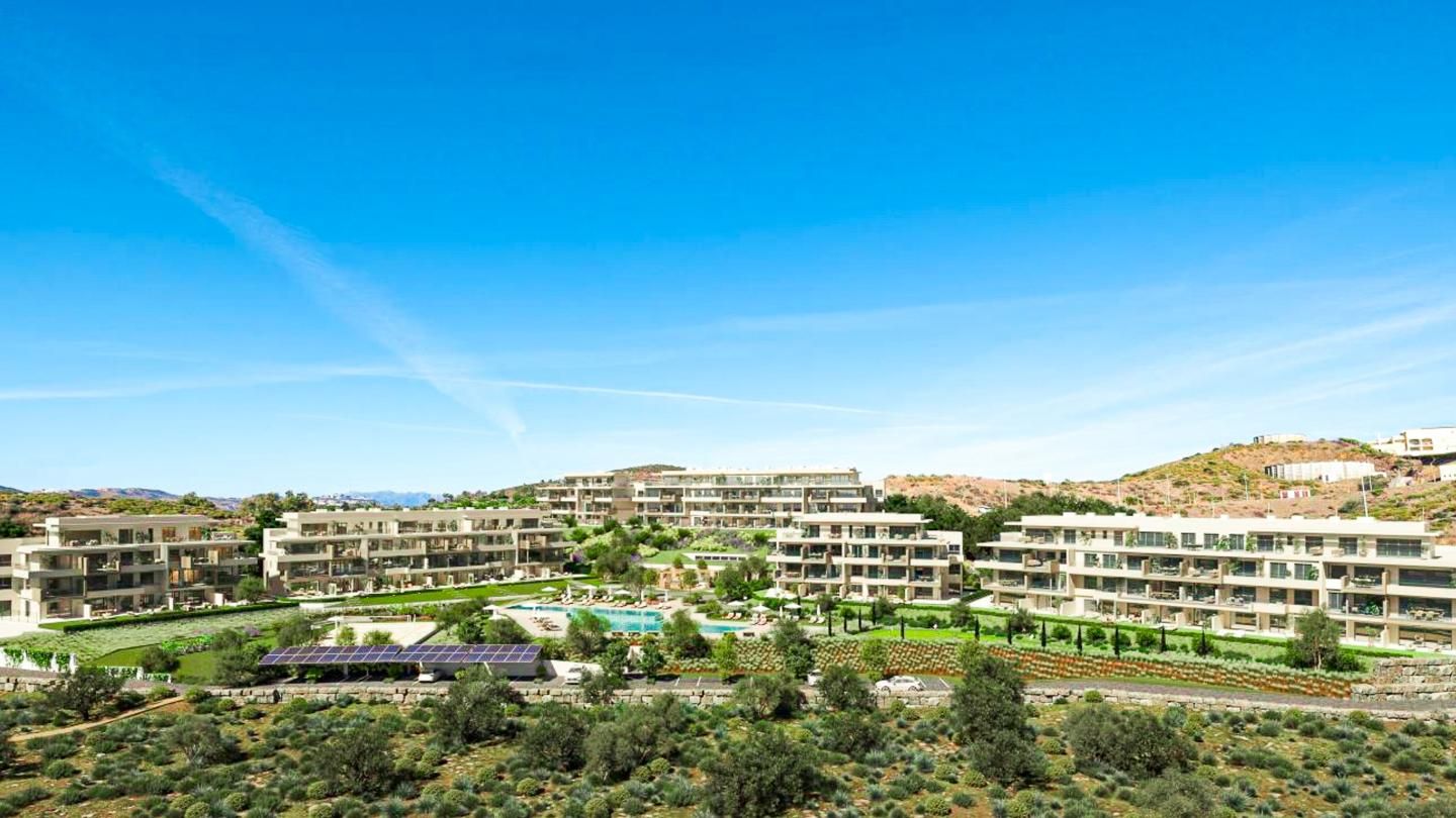 Vista exterior de Apartament en venda en Mijas amb Aire condicionat, Calefacció i Jardí privat