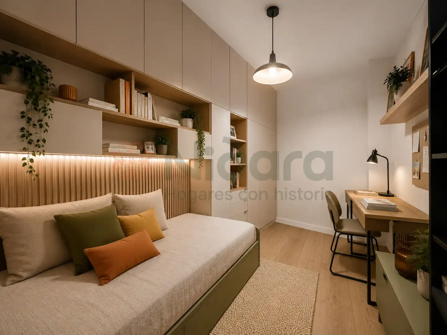 Schlafzimmer von Wohnung zum Verkauf in Barcelona mit Möbliert, Ofen und Balkon