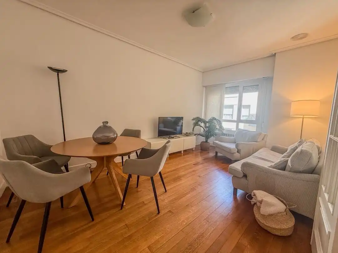 Sala de estar de Piso de alquiler en Donostia - San Sebastián  con Calefacción, Horno y Lavadora