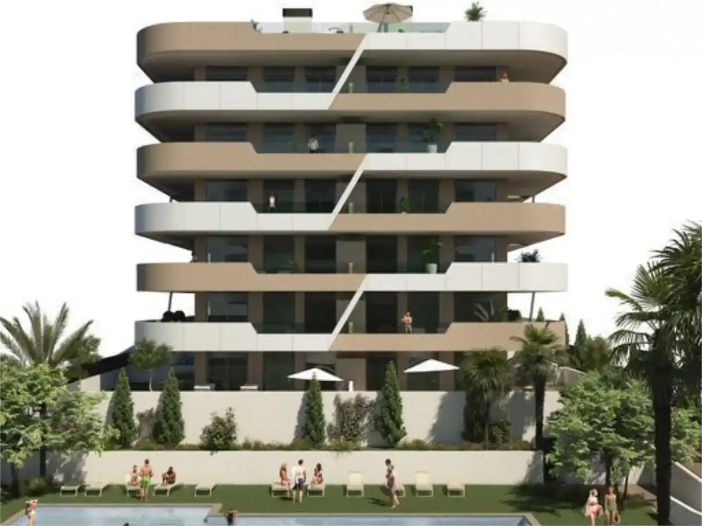 Vista exterior de Apartamento en venta en Elche / Elx con Piscina y Balcón