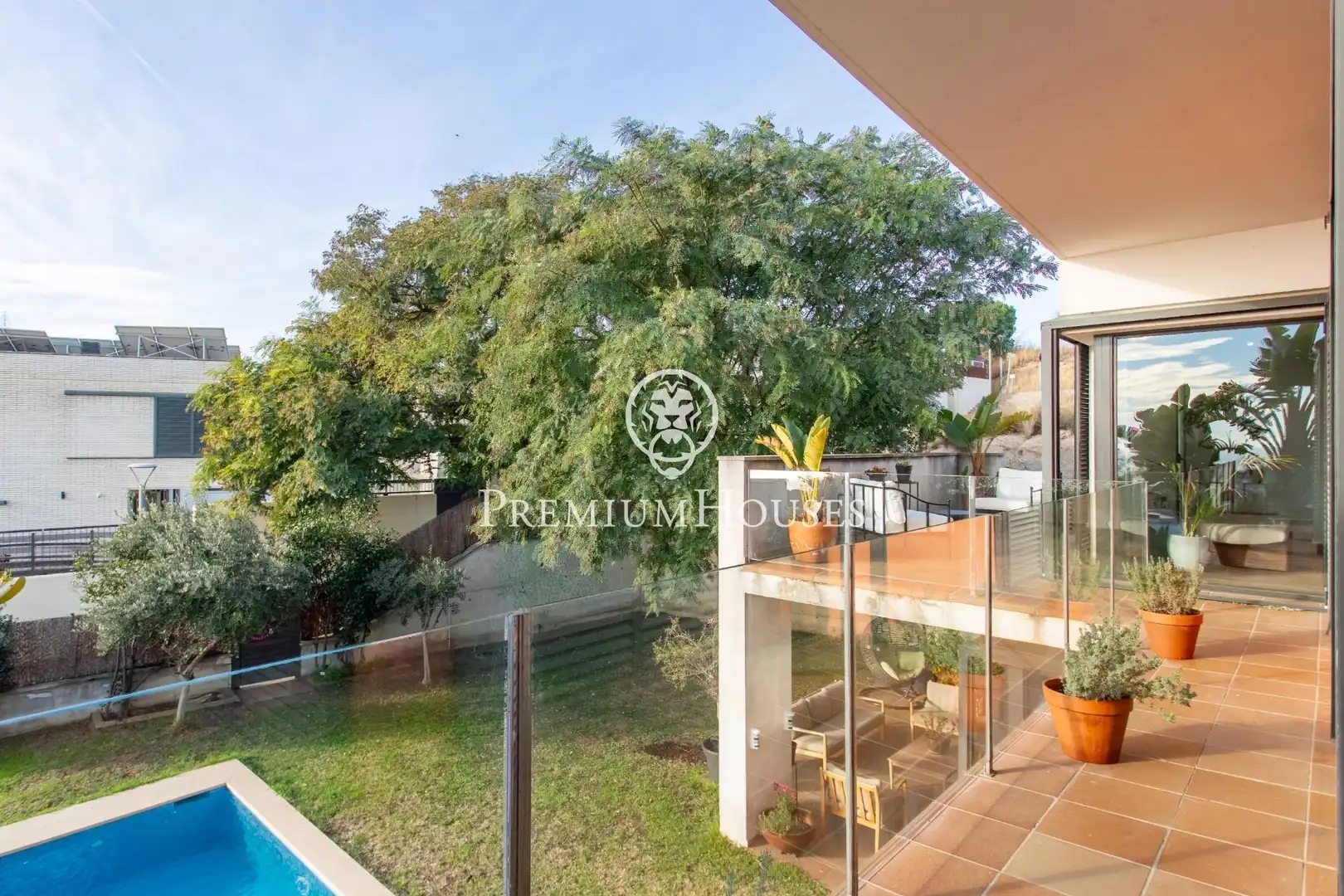 Terrassa de Casa o xalet en venda en Mataró amb Aire condicionat, Parquet i Piscina