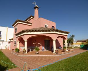 Exterior view of House or chalet for sale in Chiclana de la Frontera  with Air Conditioner, Heating and Private garden