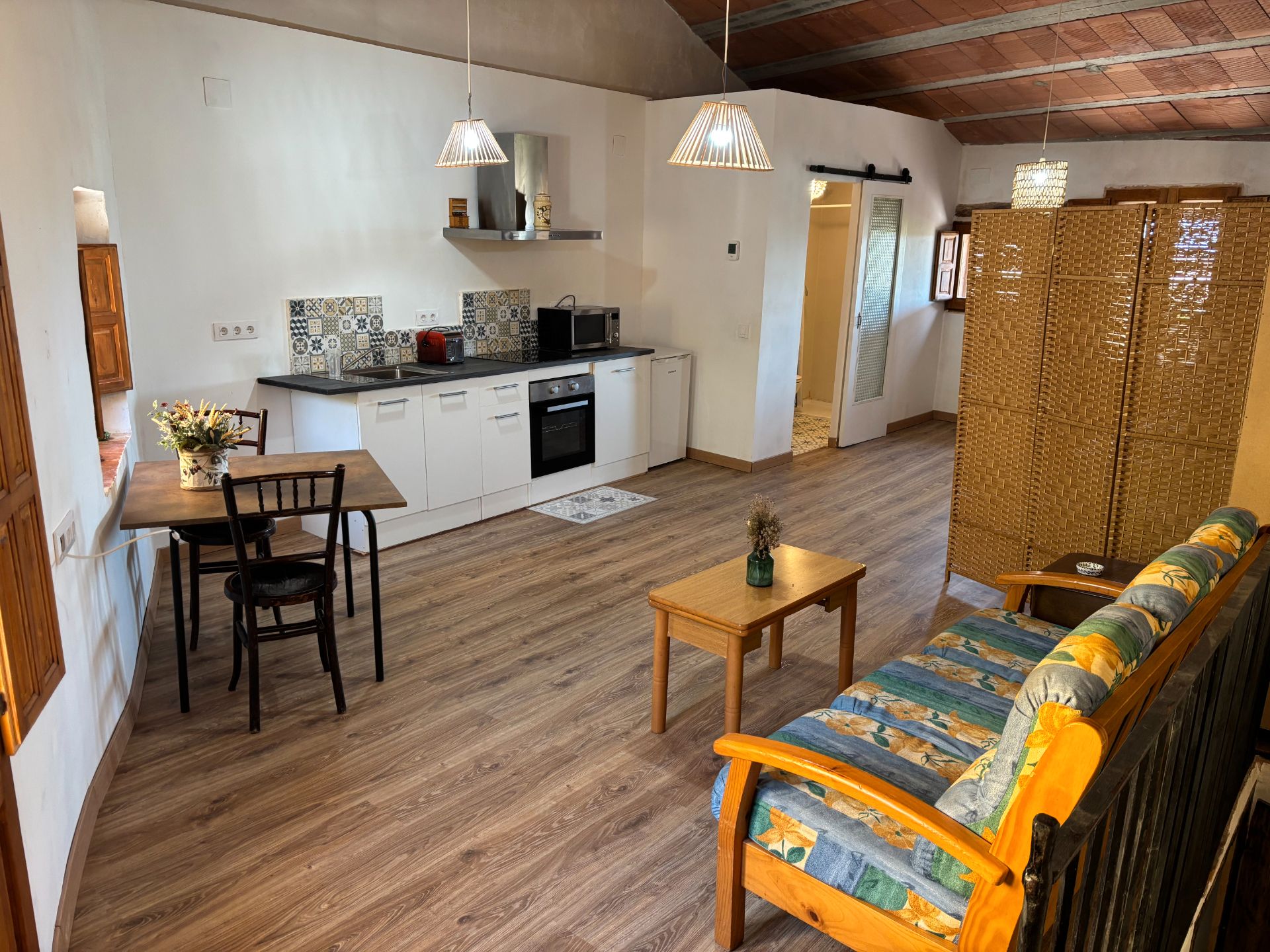 Living room of Flat to rent in Granyena de les Garrigues  with Heating, Parquet flooring and Terrace