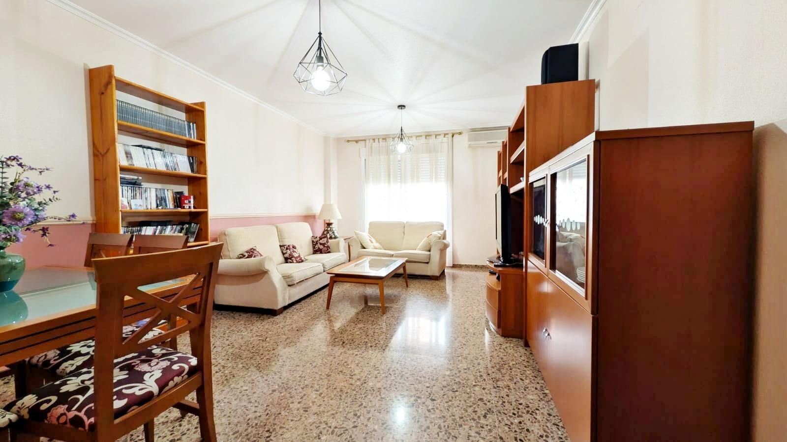 Living room of Flat for sale in Elche / Elx  with Air Conditioner, Terrace and Balcony