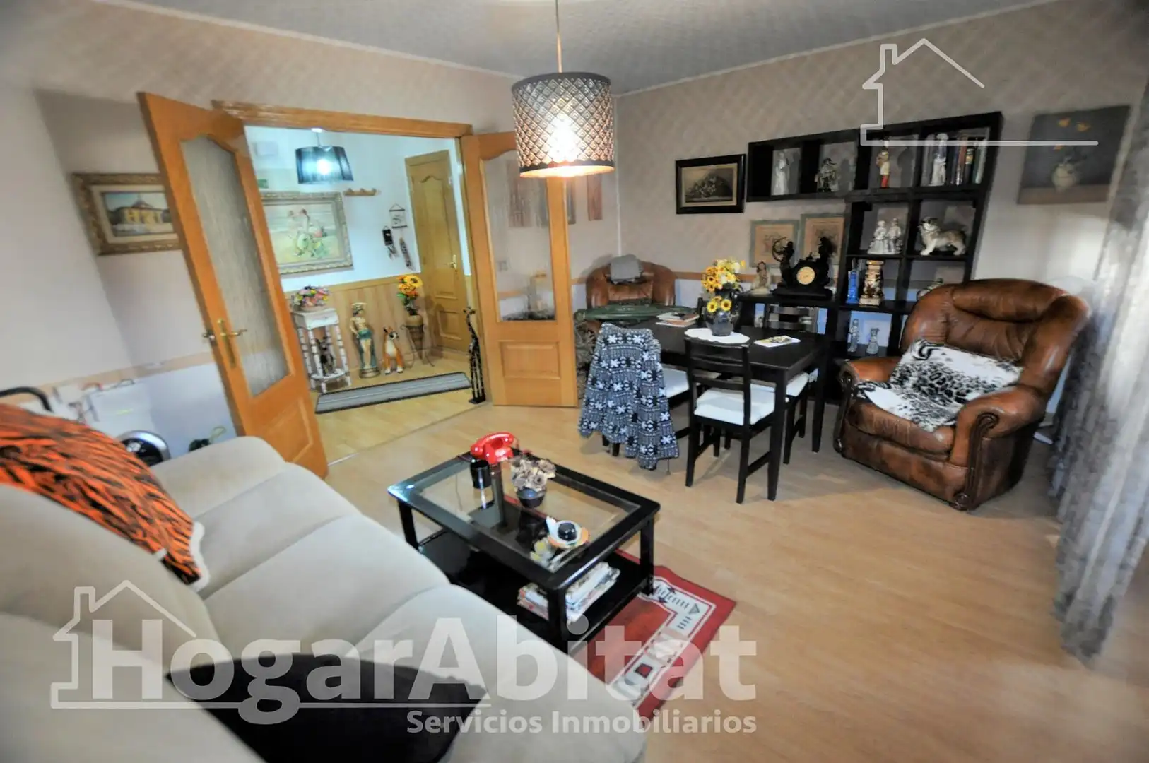 Sala de estar de Piso en venta en  Valencia Capital con Aire acondicionado, Parquet y Balcón