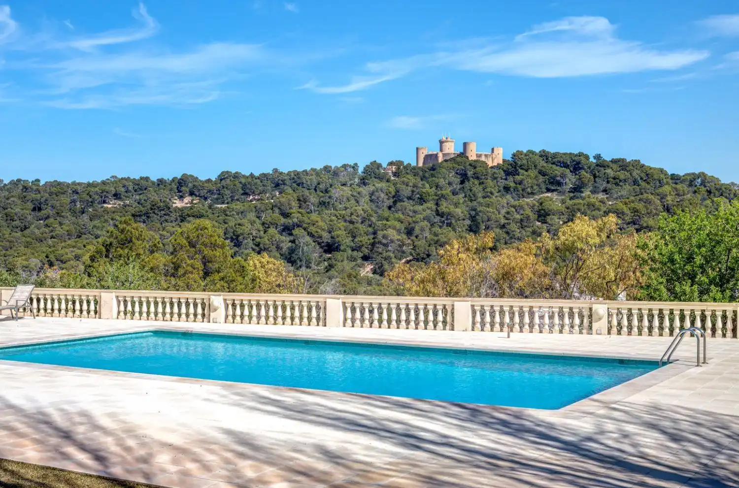 Swimming pool of Flat for sale in  Palma de Mallorca  with Air Conditioner, Private garden and Parquet flooring