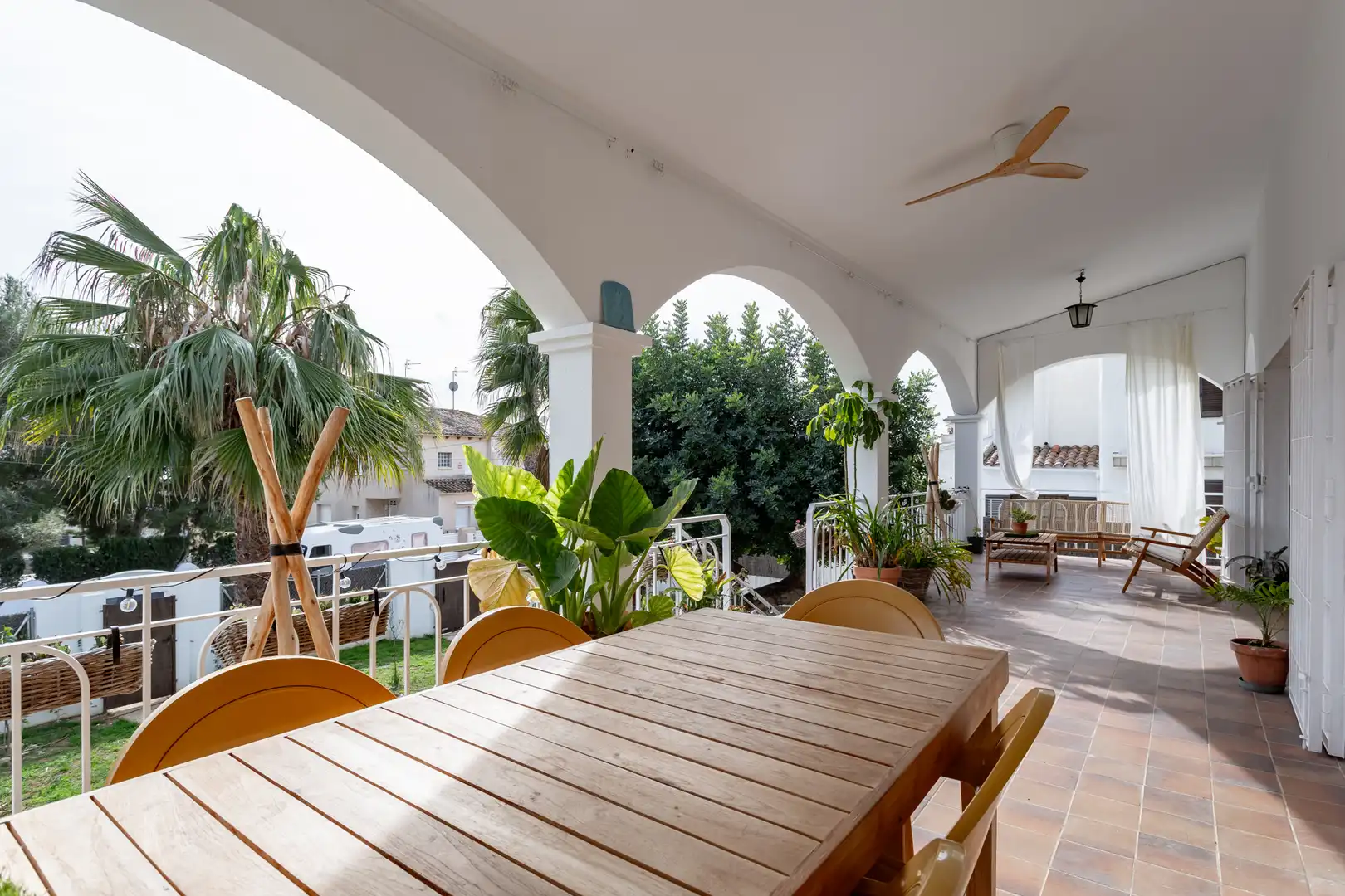 Terrassa de Casa o xalet en venda en Cunit amb Aire condicionat, Calefacció i Jardí privat