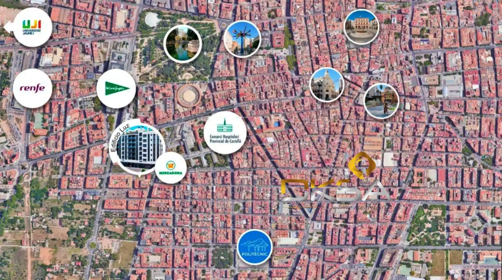 Vista exterior de Pis en venda en Castellón de la Plana / Castelló de la Plana amb Aire condicionat, Terrassa i Traster