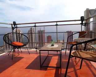 Terrace of Flat to rent in Benidorm  with Air Conditioner, Terrace and Furnished