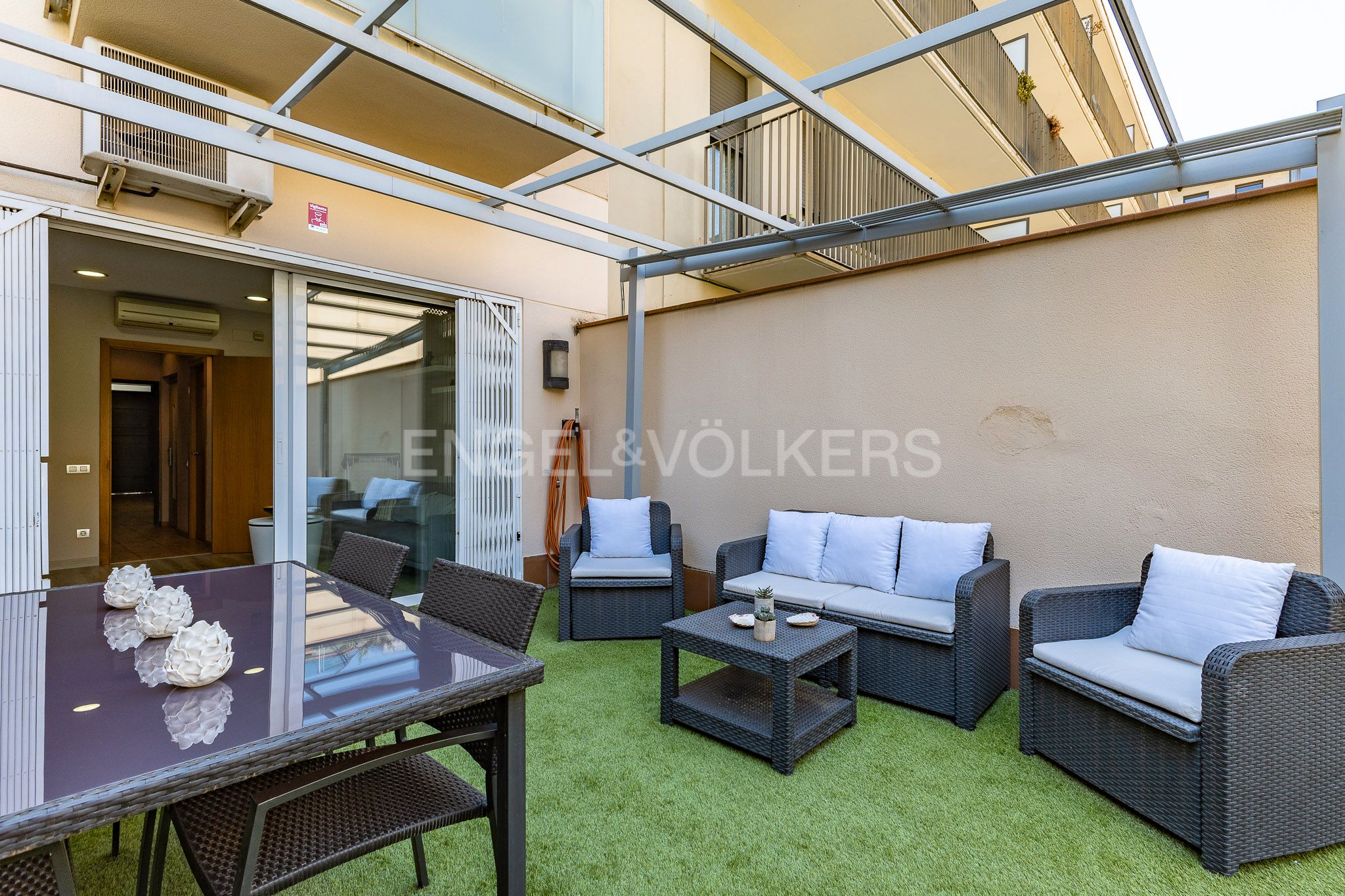 Terrace of Single-family semi-detached for sale in Sabadell  with Air Conditioner, Heating and Private garden