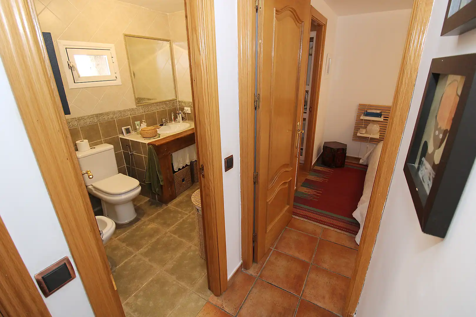 Baño de Casa adosada en venta en El Atazar con Calefacción, Terraza y Trastero