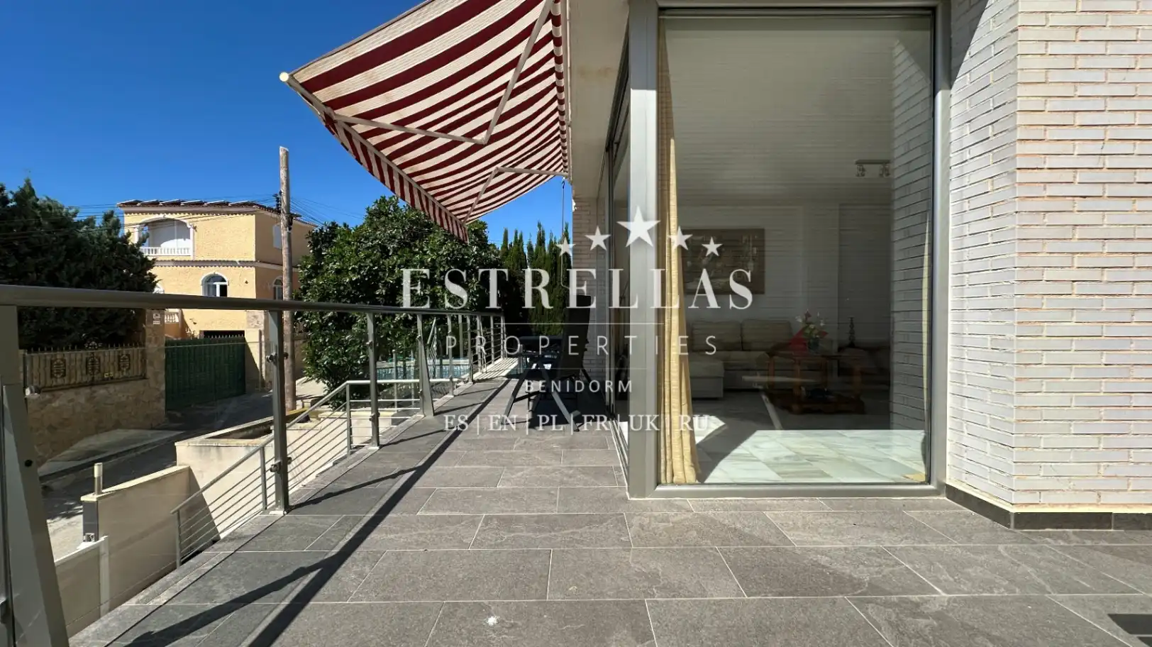 Terraza de Casa o chalet en venta en Villajoyosa / La Vila Joiosa con Aire acondicionado, Jardín privado y Terraza