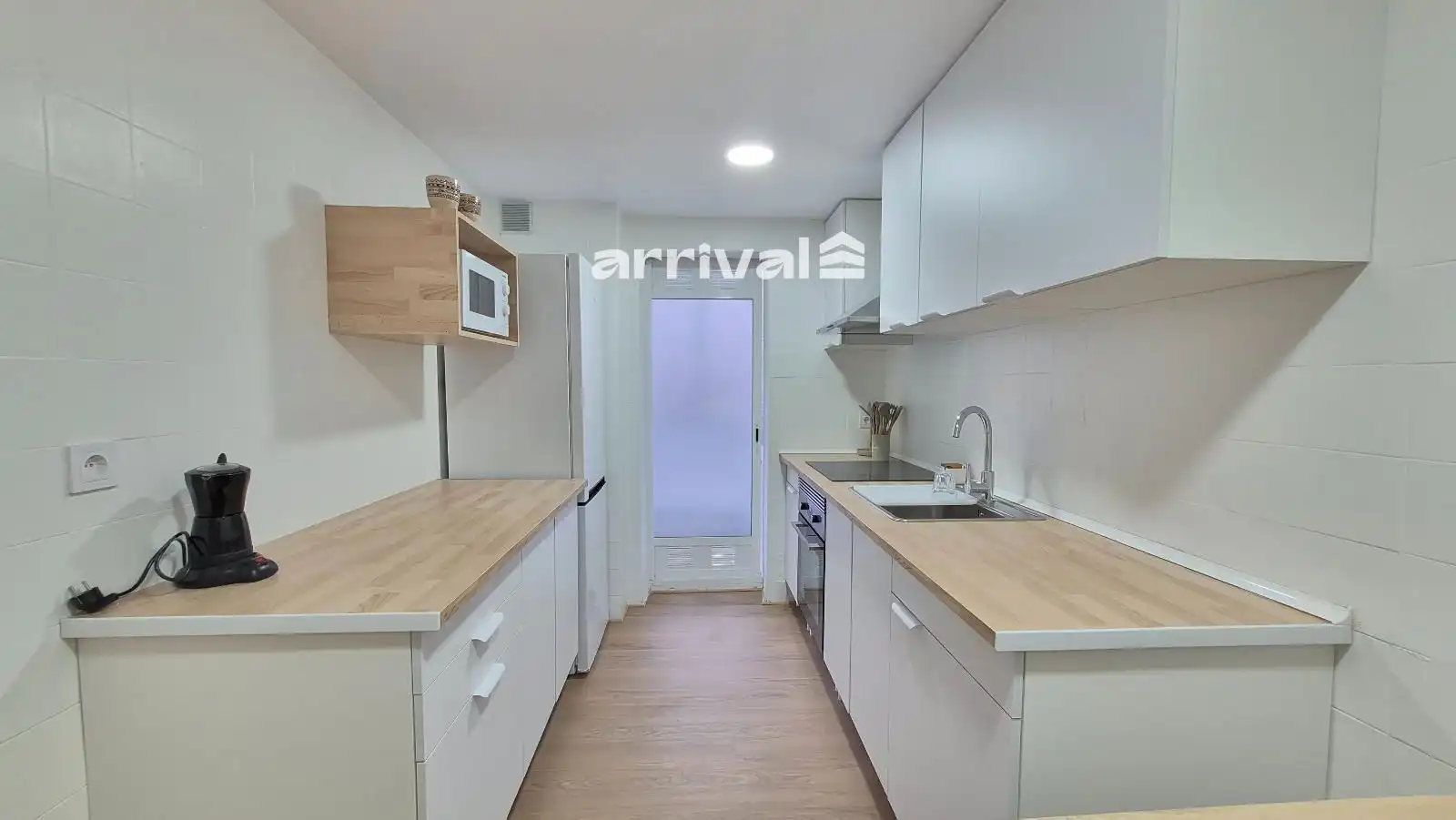 Küche von Wohnung zur untervermieten in Valencia mit Heizung, Terrasse und Möbliert