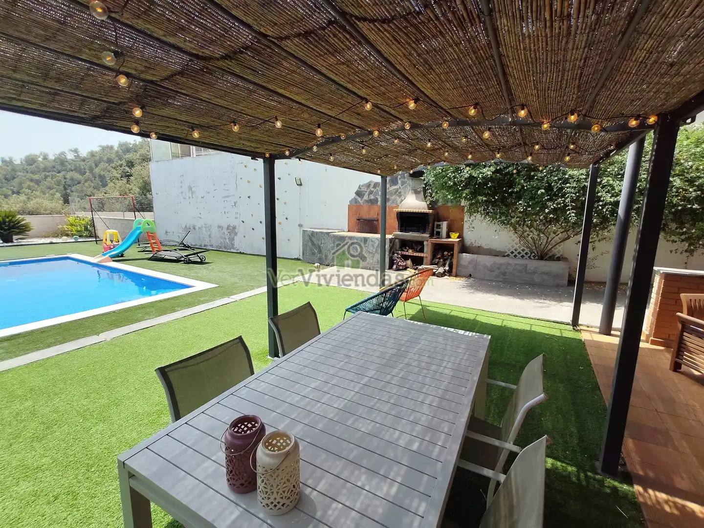 Terrassa de Casa adosada en venda en Castellar del Vallès amb Calefacció, Jardí privat i Terrassa