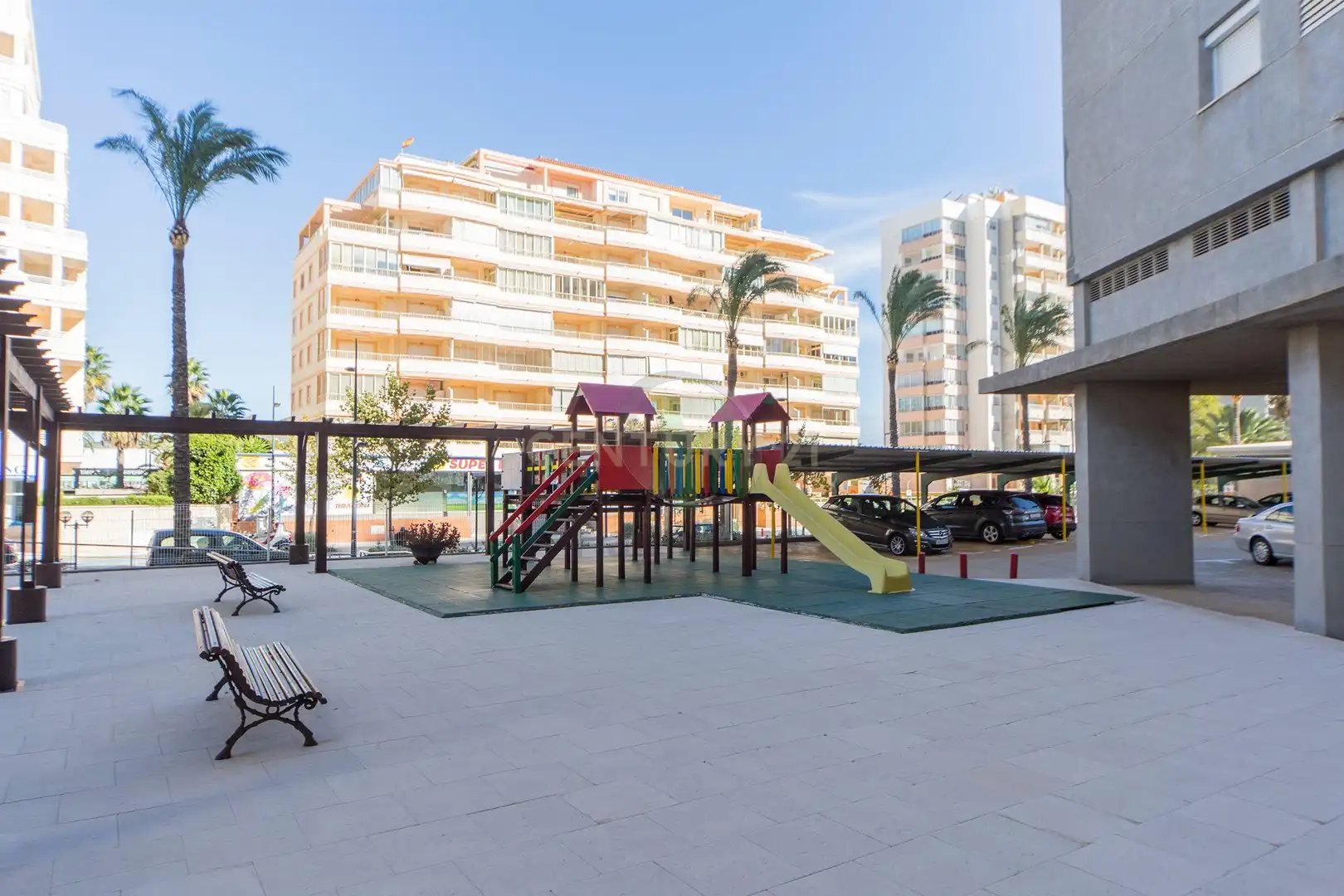 Terrasse von Wohnung zur Miete in Calpe / Calp mit Klimaanlage, Möbliert und Waschmaschine