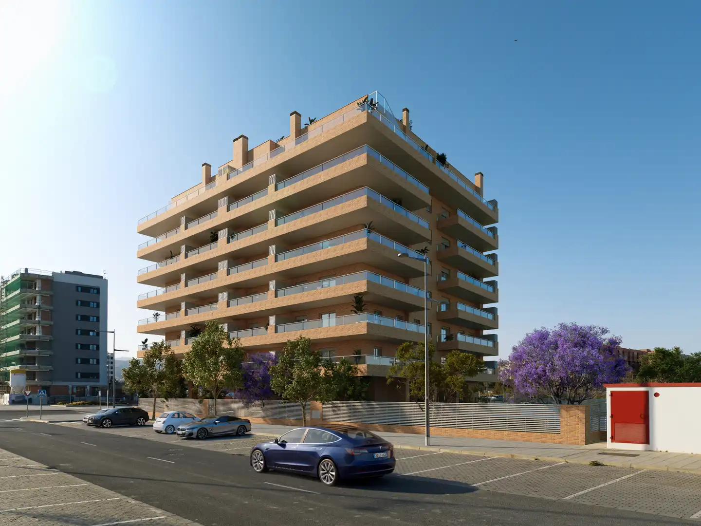 Vista exterior de Ático en venta en Almería con Parquet, Terraza y Piscina comunitaria
