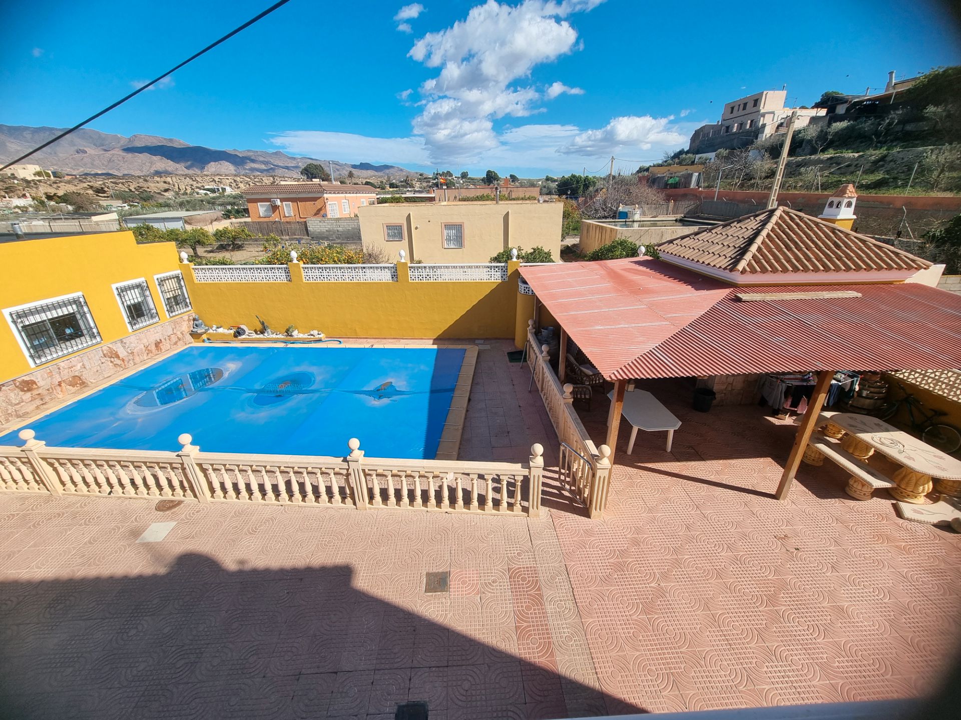 Piscina de Finca rústica en venda en Pechina amb Aire condicionat, Calefacció i Jardí privat
