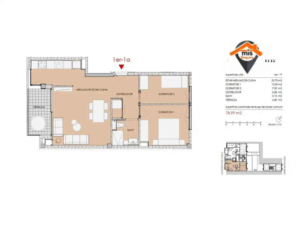 Flat with terrace for sale in Avenida Pau Casals, imagen 29