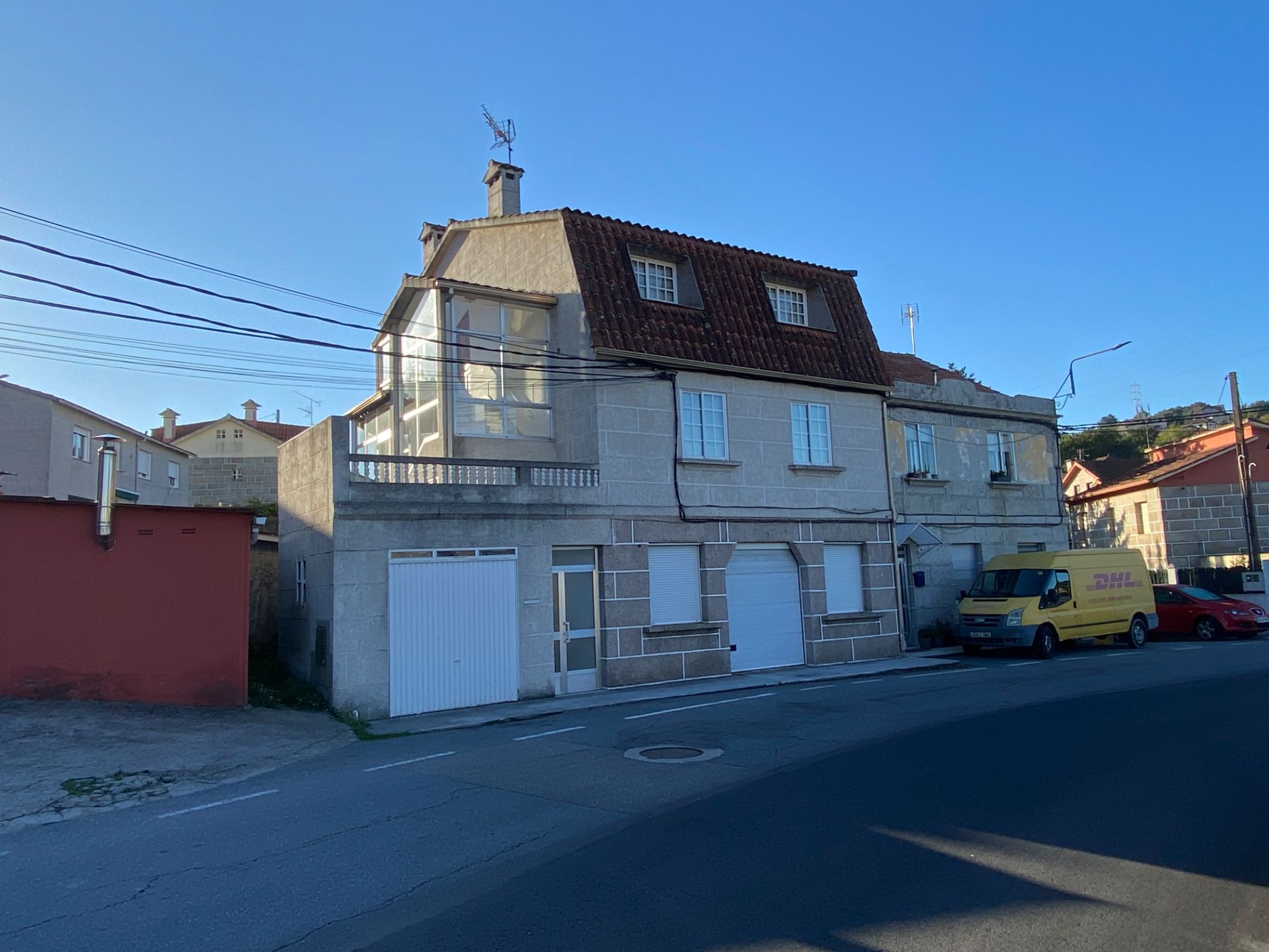 Exterior view of Single-family semi-detached for sale in Vigo   with Heating, Parquet flooring and Terrace