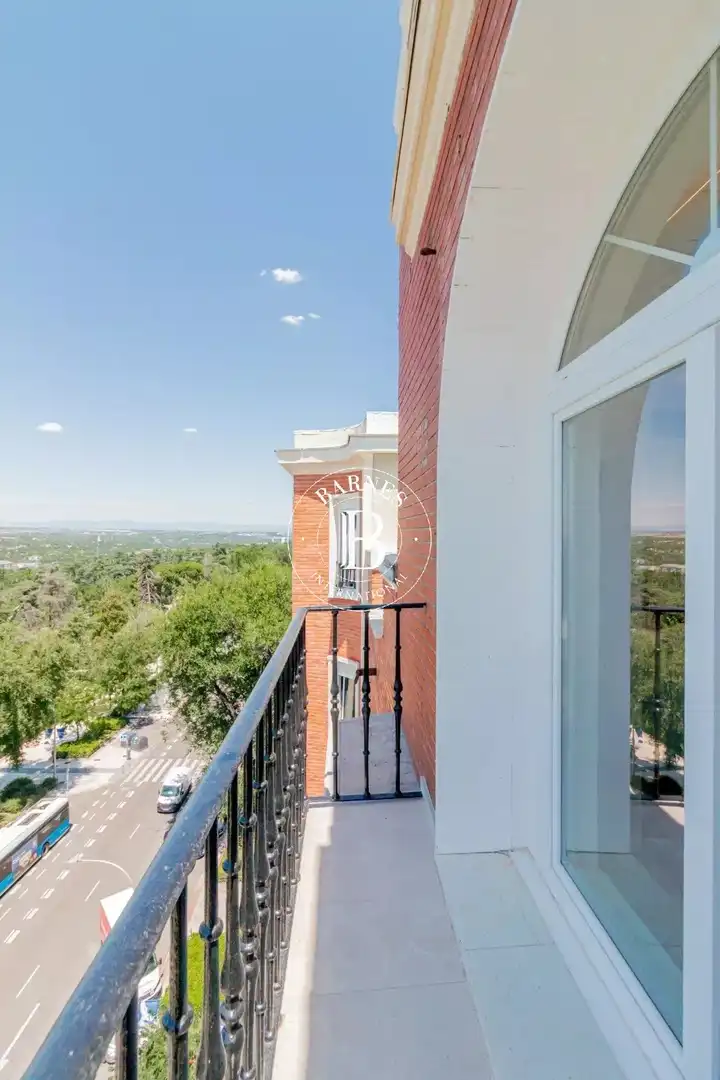 Balcony of Flat for rent in Madrid  with Air Conditioner, Heating and Terrace