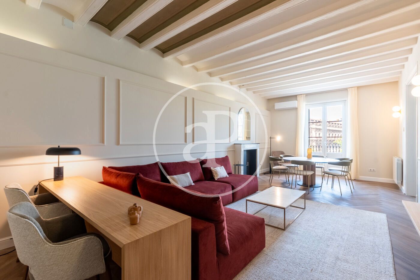 Living room of Flat for sale in  Barcelona Capital  with Air Conditioner, Heating and Private garden
