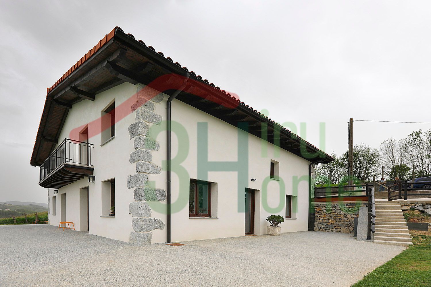 Vista exterior de Casa adosada en venda en Amezketa amb Calefacció, Jardí privat i Terrassa