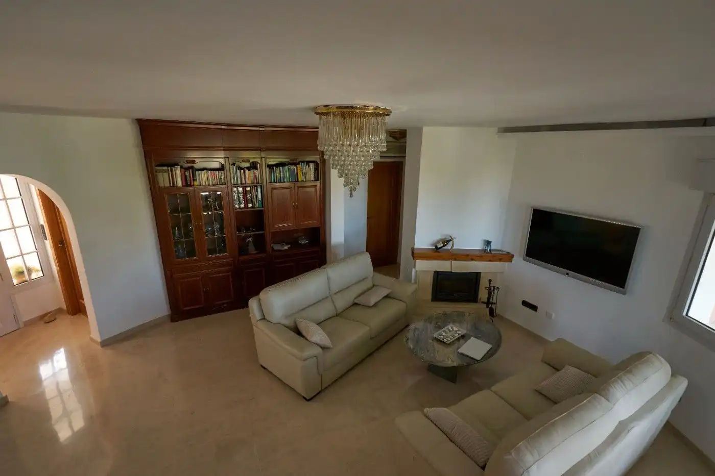 Sala de estar de Casa o chalet de alquiler en Dénia con Aire acondicionado, Jardín privado y Terraza