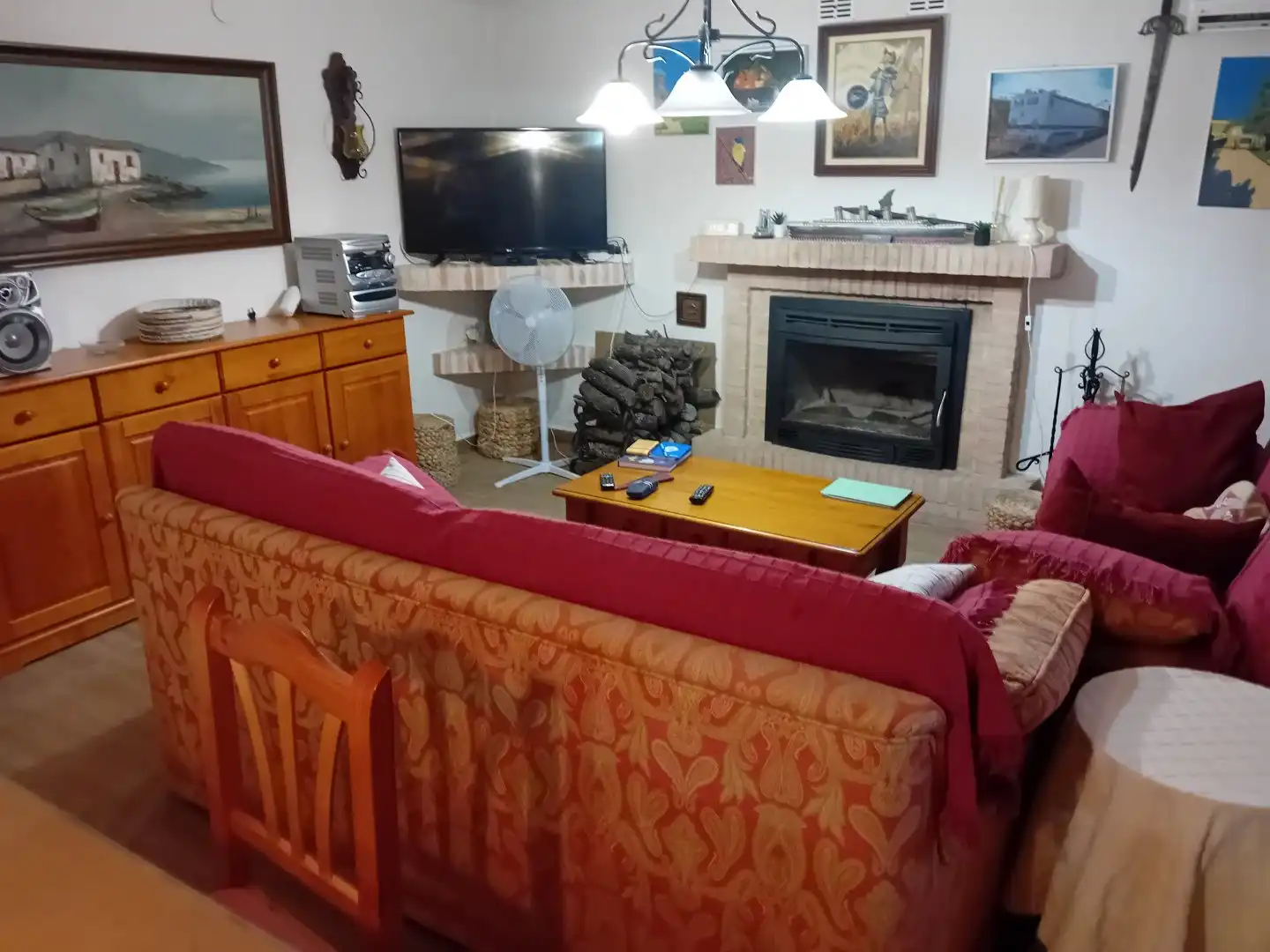 Sala de estar de Casa o chalet en venta en Picón con Aire acondicionado, Calefacción y Jardín privado
