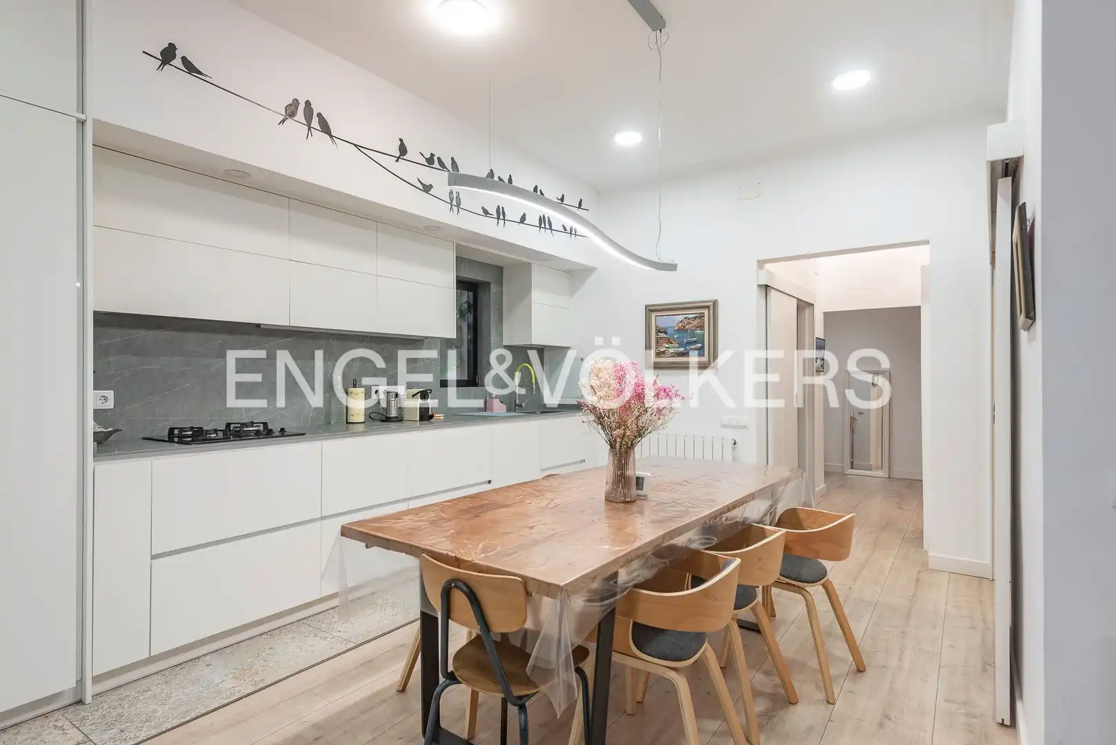 Kitchen of Flat for sale in Barcelona  with Air Conditioner, Heating and Parquet flooring