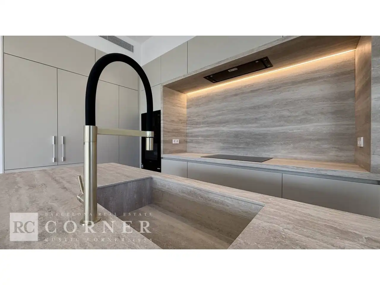 Cocina de Piso en venta en Barcelona con Aire acondicionado, Parquet y Terraza