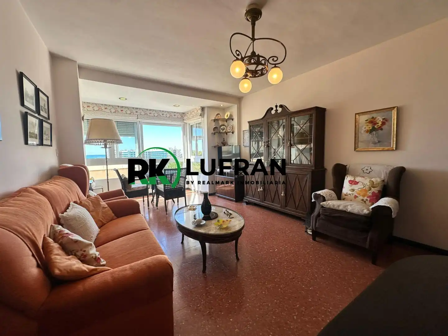 Sala d'estar de Apartament en venda en Alicante / Alacant amb Terrassa, Moblat i Balcó