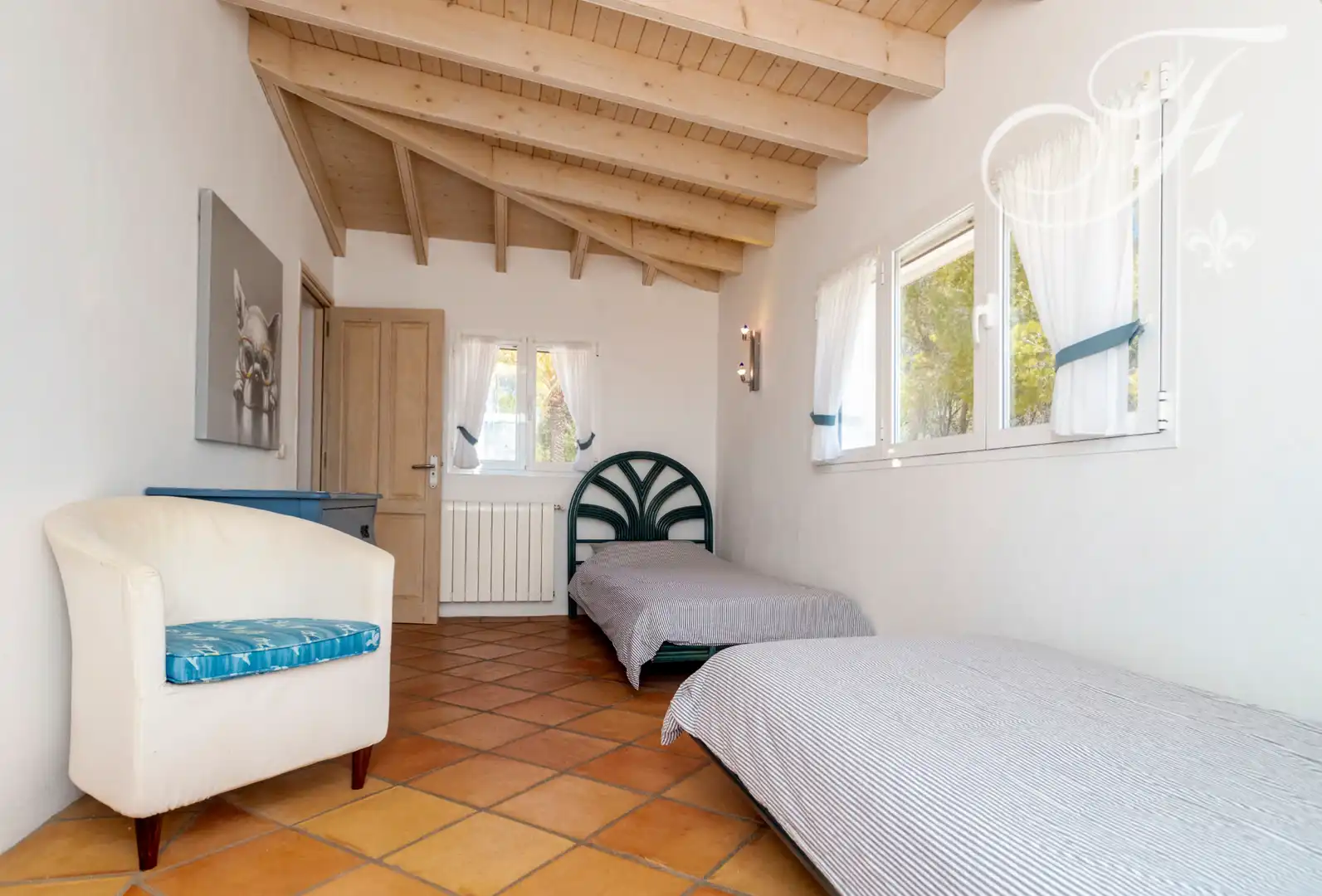 Habitación de Casa adosada en venta en Santa Eulària des Riu con Aire acondicionado, Jardín privado y Terraza