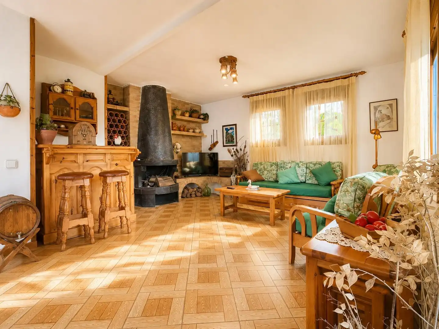 Sala de estar de Casa o chalet en venta en Prades con Calefacción, Jardín privado y Terraza
