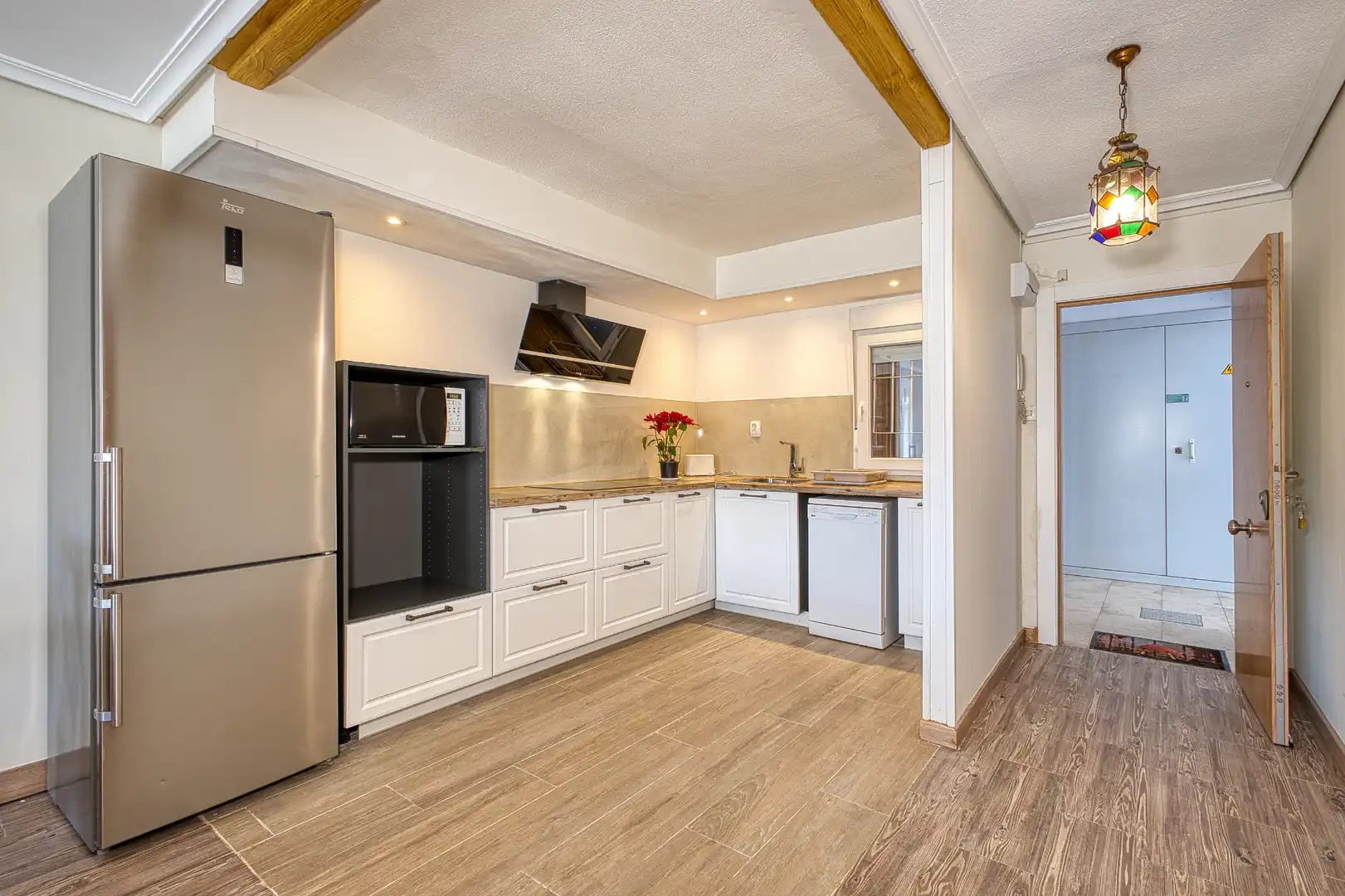 Kitchen of Flat for rent in El Campello  with Air Conditioner, Heating and Private garden