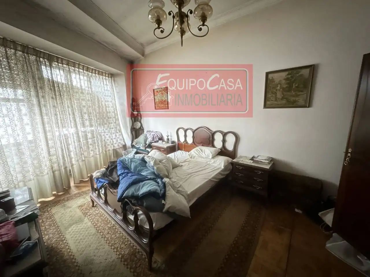 Dormitori de Casa adosada en venda en Lugo amb Calefacció, Parquet i Terrassa