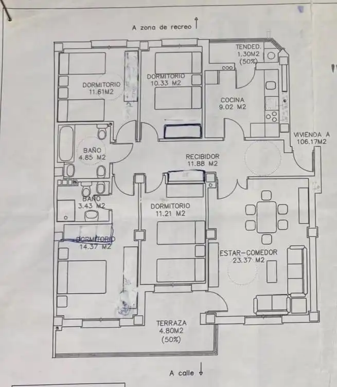 Piso en venta en Plasencia con Aire acondicionado y Terraza