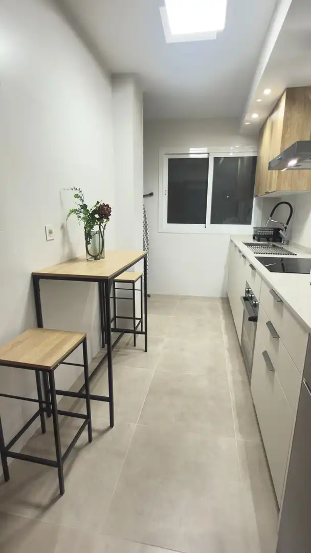 Kitchen of Flat for rent in Adra  with Air Conditioner, Heating and Furnished