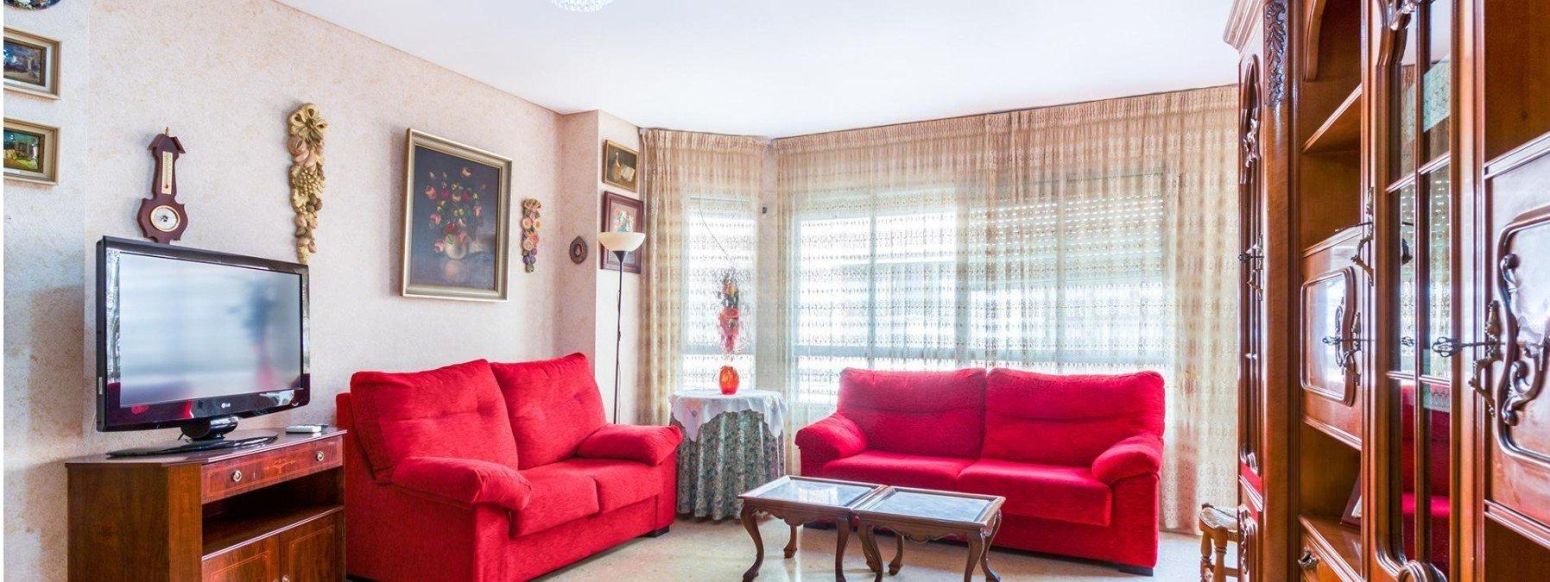 Living room of Flat for sale in  Palma de Mallorca  with Parquet flooring and Terrace