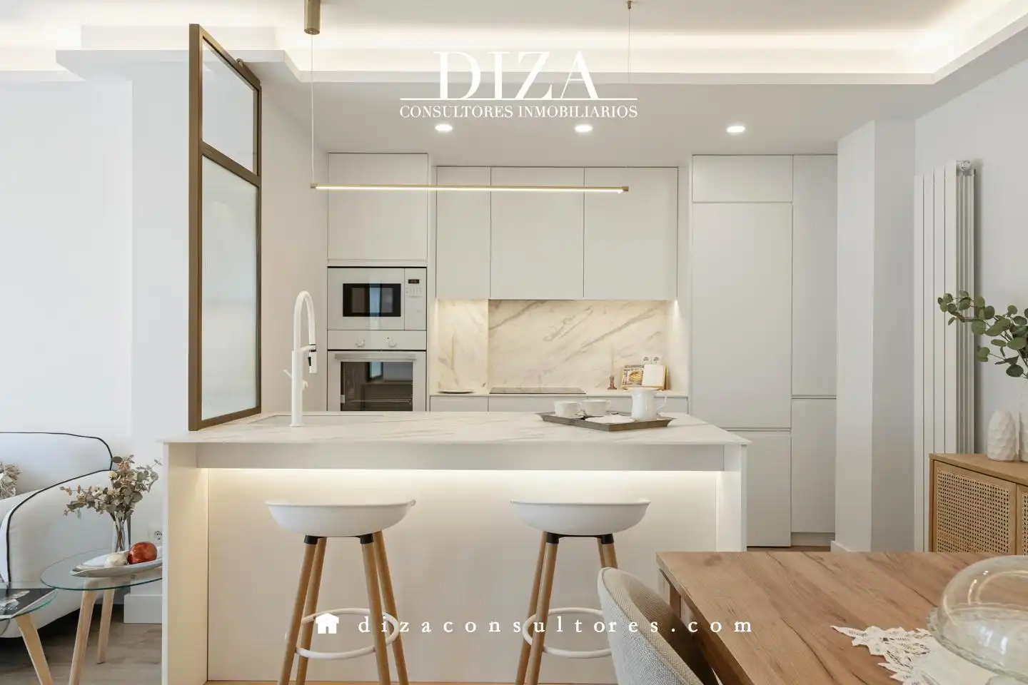 Kitchen of Flat for rent in Madrid  with Air Conditioner, Heating and Furnished