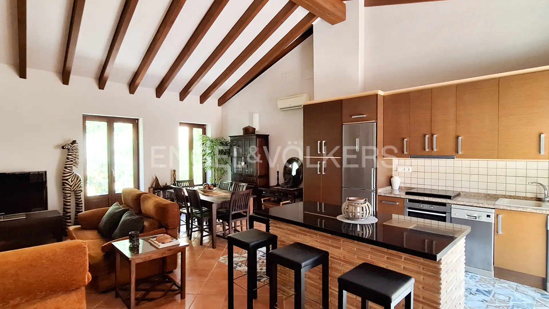 Sala de estar de Casa o chalet en venta en Dénia con Aire acondicionado, Calefacción y Amueblado